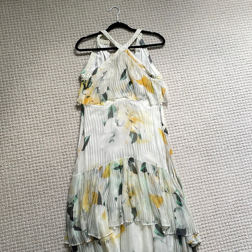 Anthropologie floral dress mixed print chiffon